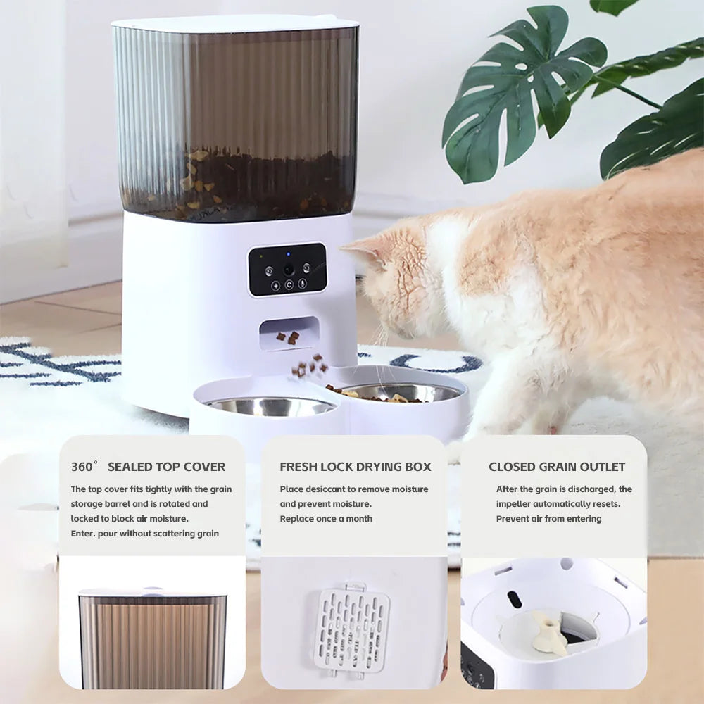 PawFi LuxeFeeder– Smart Automatic Pet Feeder (5L)